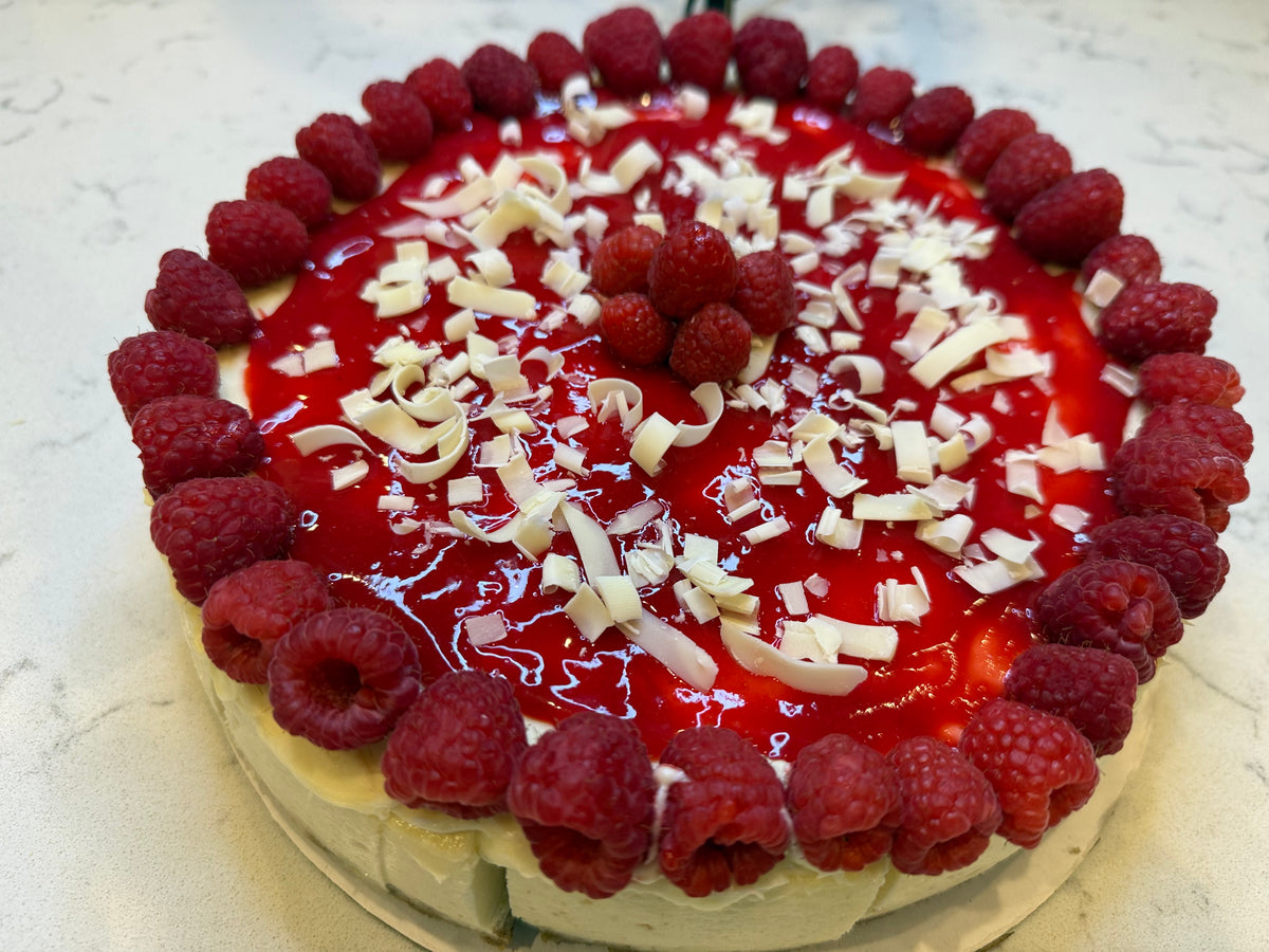 White Chocolate Raspberry Cheesecake